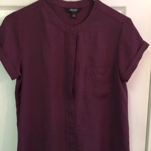 Simply Vera Plum military trend blouse 🎀